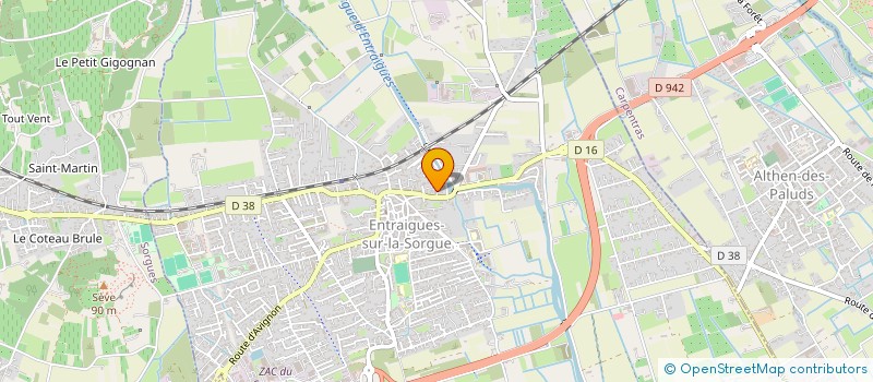 localisation de l'entreprise LA DENT BLEUE  ENTRAIGUES-SUR-LA-SORGUE