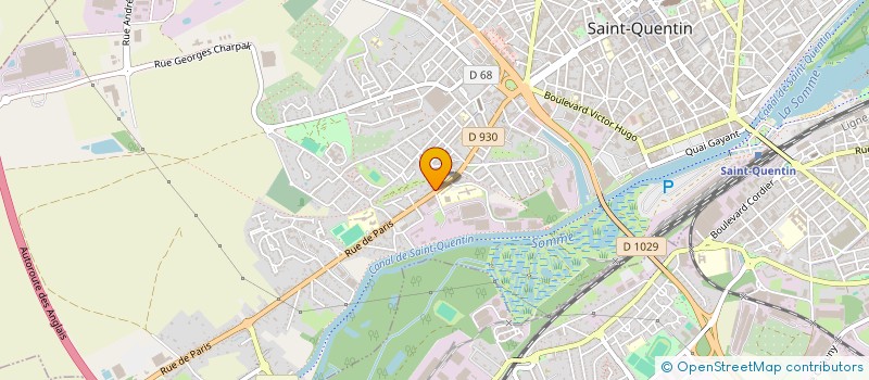 localisation de l'entreprise LA DENT CREUSE à SAINT-QUENTIN