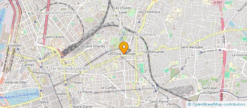 localisation de l'entreprise LA DENT CREUSE à MARSEILLE