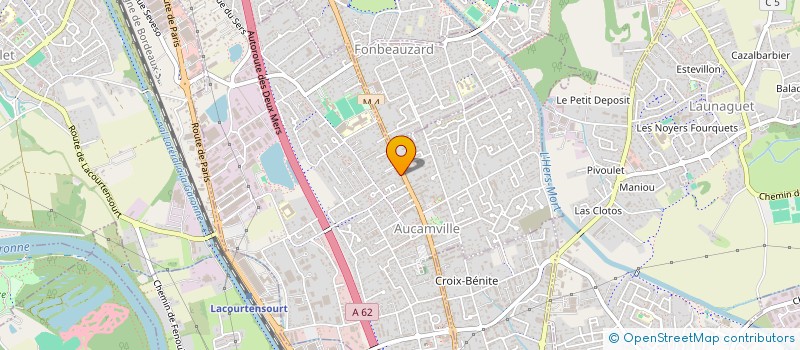 localisation de l'entreprise LA DENT CREUSE à AUCAMVILLE