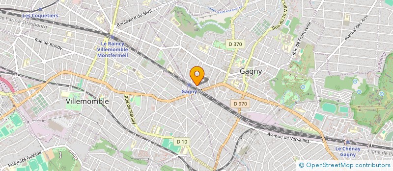 localisation de l'entreprise LA DENT D'ORBU  GAGNY