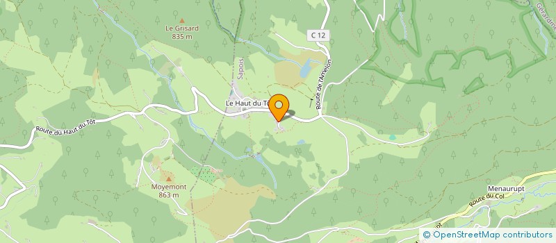 localisation de l'entreprise LA DENT DE BLANCFAING  SAPOIS