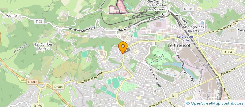 localisation de l'entreprise LA DENT DU CHAT à LE CREUSOT