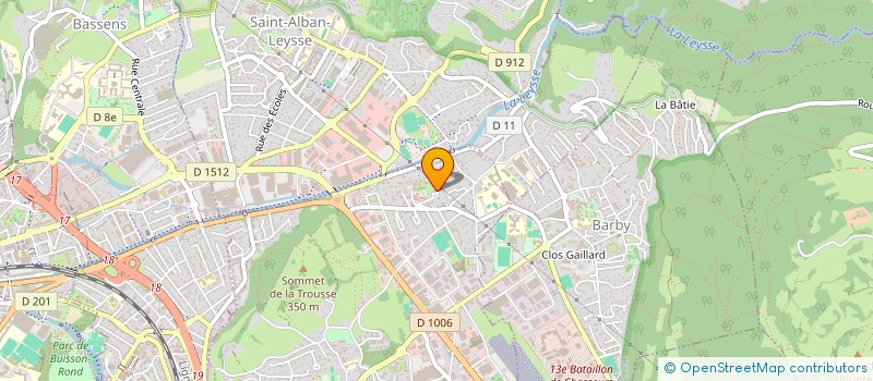 localisation de l'entreprise LA DENT DU CHAT  LA RAVOIRE