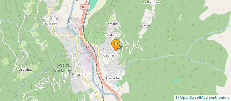 localisation de l'entreprise LA DENT DU CORBEAU  CEVINS