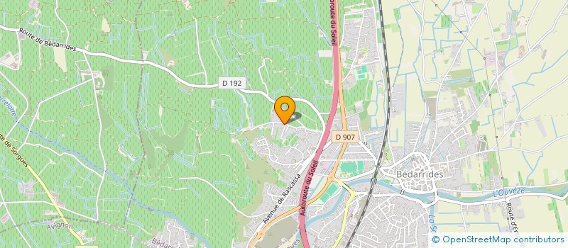 localisation de l'entreprise LA DENT DU LOUP  BEDARRIDES