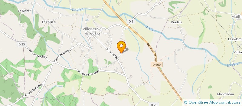 localisation de l'entreprise LA DENT SUR VERE  VILLENEUVE-SUR-VERE
