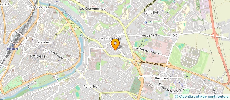 localisation de l'entreprise LA DENTELLE POITEVINE à POITIERS