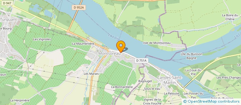 localisation de l'entreprise LA DENTELLIERE  MONTSOREAU
