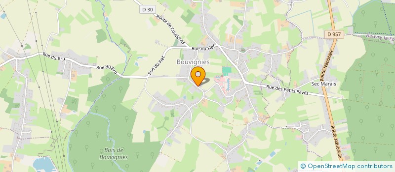 localisation de l'entreprise LA DENTINE à BOUVIGNIES