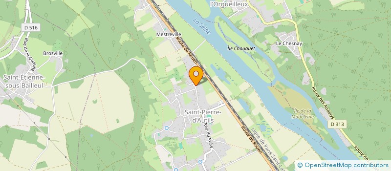 localisation de l'entreprise LA DEPANNE INC.  LA CHAPELLE-LONGUEVILLE