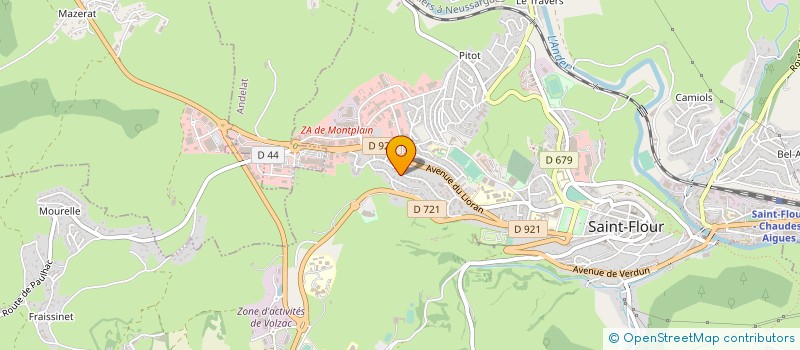 localisation de l'entreprise LA DEPECHE D'AUVERGNE à SAINT FLOUR