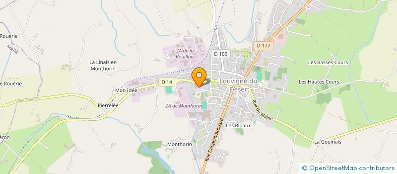 localisation de l'entreprise LA DERDEDER  LOUVIGNE-DU-DESERT