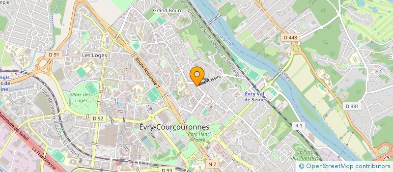 localisation de l'entreprise LA DERIVE à EVRY-COURCOURONNES