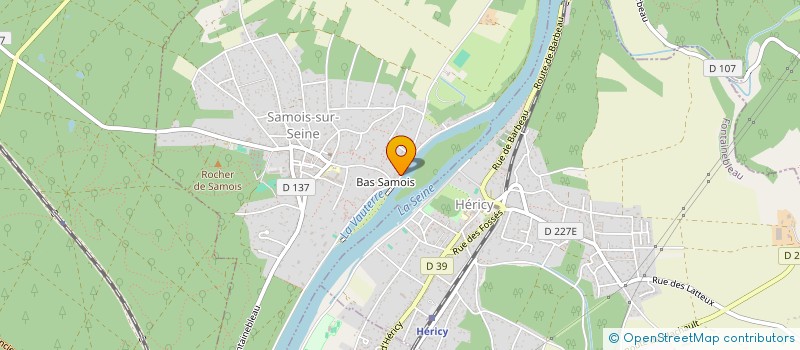 localisation de l'entreprise LA DERIVE & FRERES POISSONS à SAMOIS-SUR-SEINE