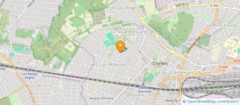 localisation de l'entreprise LA DERNIERE GOUTTE à CHELLES
