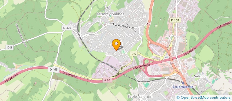 localisation de l'entreprise LA DERNIERE SEANCE 3  MISEREY-SALINES