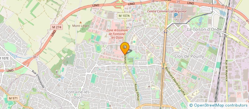 localisation de l'entreprise LA DERNIERE VIGNE  FONTAINE-LES-DIJON