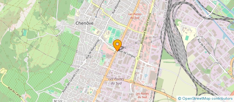 localisation de l'entreprise LA DEROBADE  CHENOVE