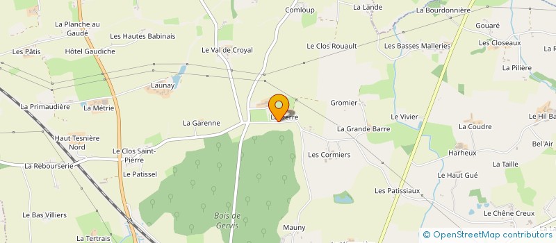 localisation de l'entreprise LA DERRE  NOYAL-SUR-VILAINE