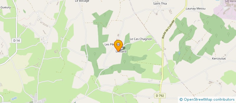 localisation de l'entreprise LA DERRIENNAIS à LE MENE