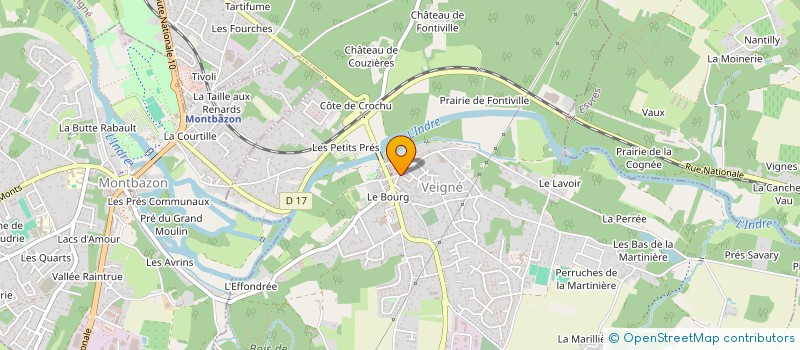 localisation de l'entreprise LA DESCENTE DU CROCHU  VEIGNE