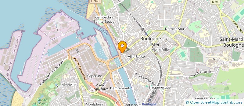 localisation de l'entreprise LA DESIGNERIE à BOULOGNE-SUR-MER