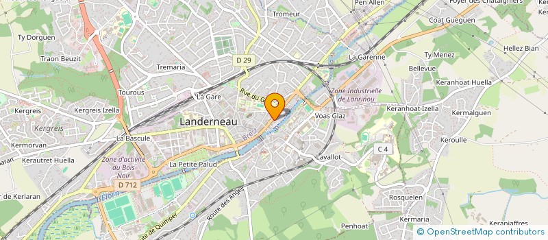 localisation de l'entreprise LA DESIRADE  LANDERNEAU