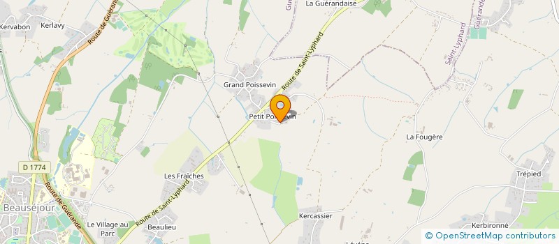 localisation de l'entreprise LA DESIRADE à GUERANDE