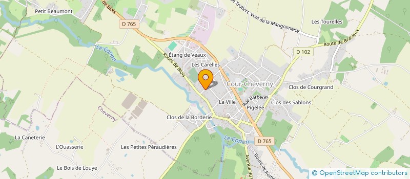 localisation de l'entreprise LA DESIRADE  COUR-CHEVERNY