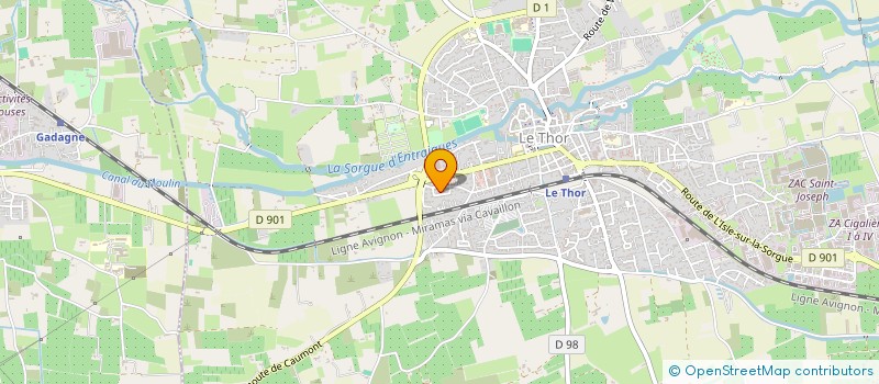 localisation de l'entreprise LA DESIRADE  LE THOR