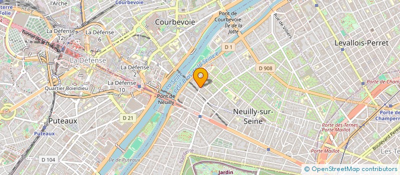 localisation de l'entreprise LA DESIRADE FINANCE à NEUILLY-SUR-SEINE