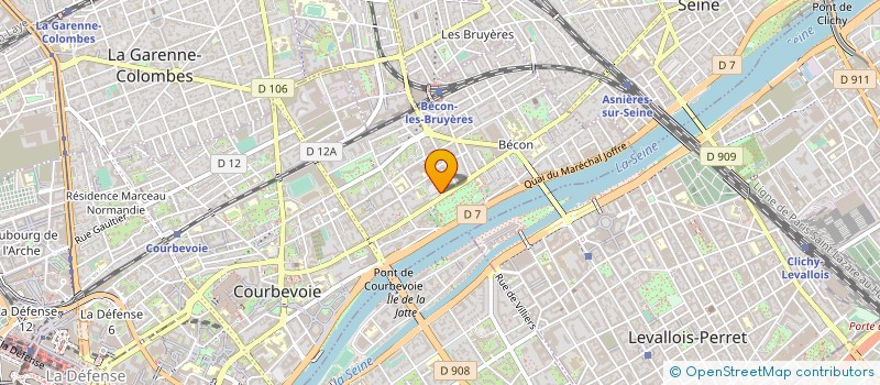 localisation de l'entreprise LA DESIRADE-FONTANES à COURBEVOIE