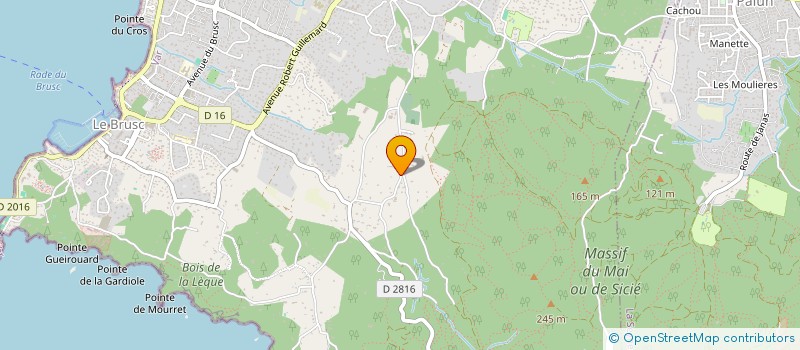 localisation de l'entreprise LA DESIRANCE à SIX-FOURS-LES-PLAGES