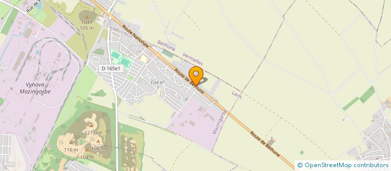 localisation de l'entreprise LA DESIREE  MAZINGARBE