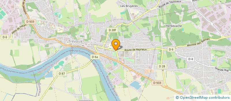 localisation de l'entreprise LA DESTINEE  TREVOUX