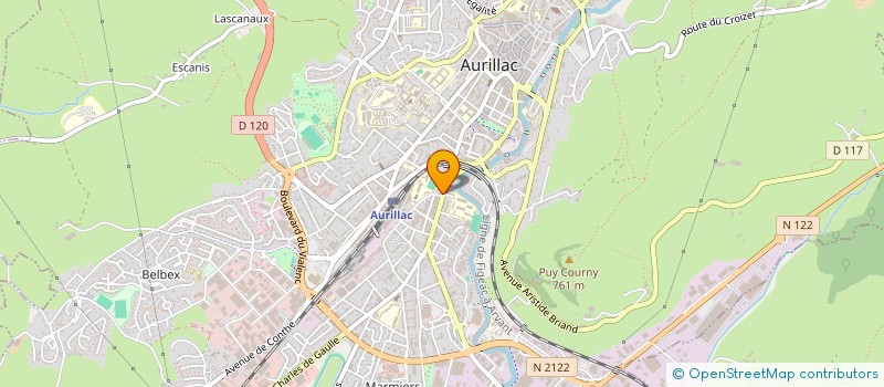 localisation de l'entreprise LA DETENTE à AURILLAC