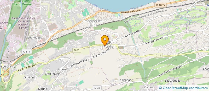 localisation de l'entreprise LA DEUCHE 2000 à PUBLIER