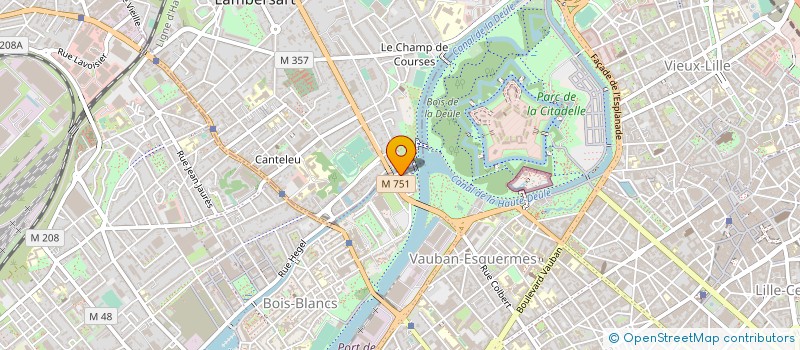 localisation de l'entreprise LA DEULE à LILLE