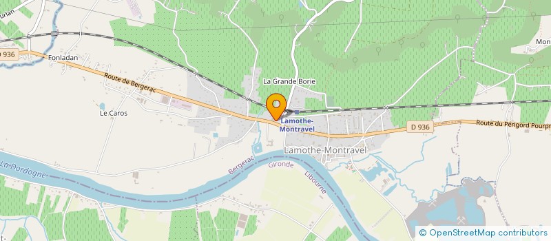 localisation de l'entreprise LA DEUX  LAMOTHE-MONTRAVEL