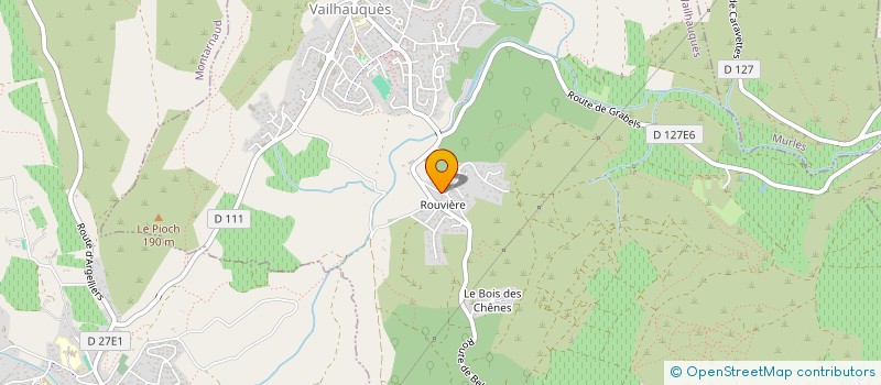 localisation de l'entreprise LA DEVEZE  VAILHAUQUES