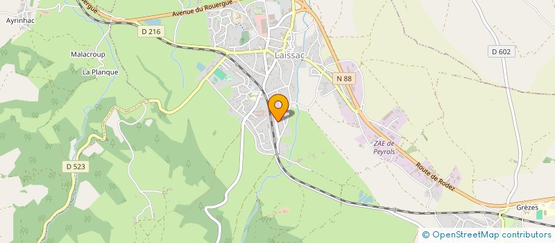 localisation de l'entreprise LA DEVEZE ENERGIE  GAILLAC D'AVEYRON