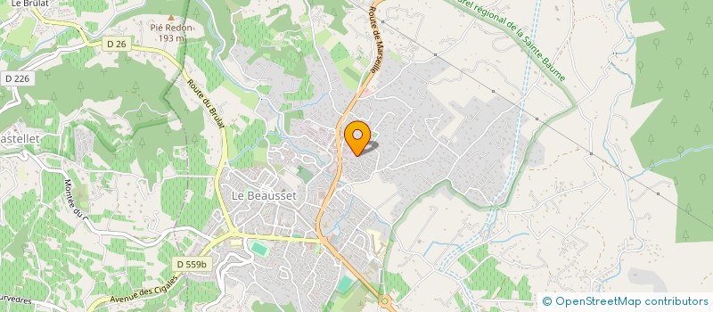 localisation de l'entreprise LA DEVINIERE à LE BEAUSSET