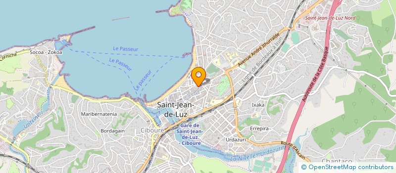 localisation de l'entreprise LA DEVINIERE SARL à SAINT-JEAN-DE-LUZ