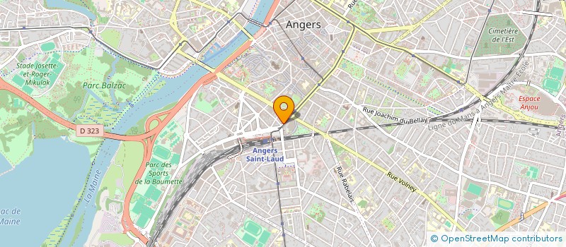 localisation de l'entreprise LA DEVOREUSE  ANGERS