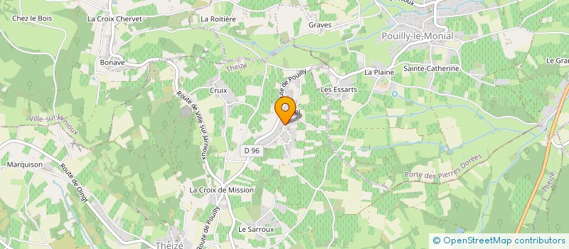 localisation de l'entreprise LA DGL NICOISE  THEIZE