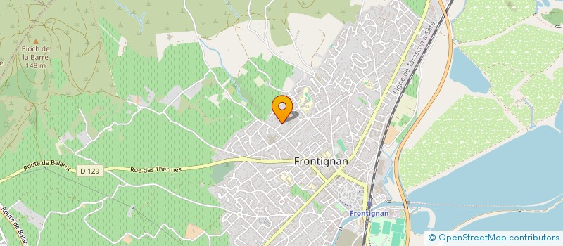 localisation de l'entreprise LA DIABLOTINE à FRONTIGNAN