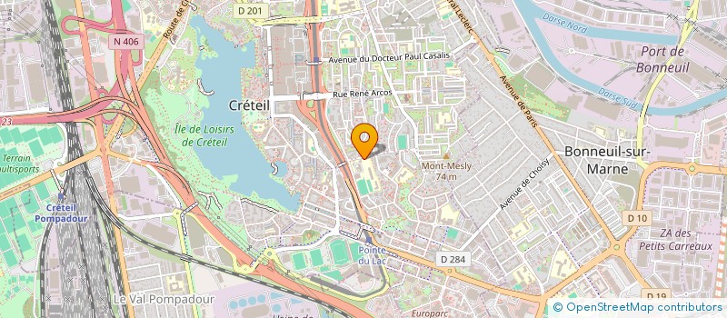 localisation de l'entreprise LA DIAGONALE à CRETEIL