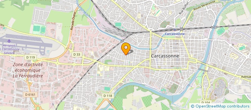 localisation de l'entreprise LA DIAGONALE à CARCASSONNE