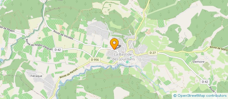 localisation de l'entreprise LA DIANE  LA BASTIDE-DES-JOURDANS